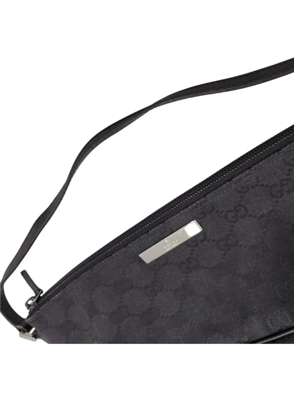 Gucci GG Canvas Pouch Black Handbag